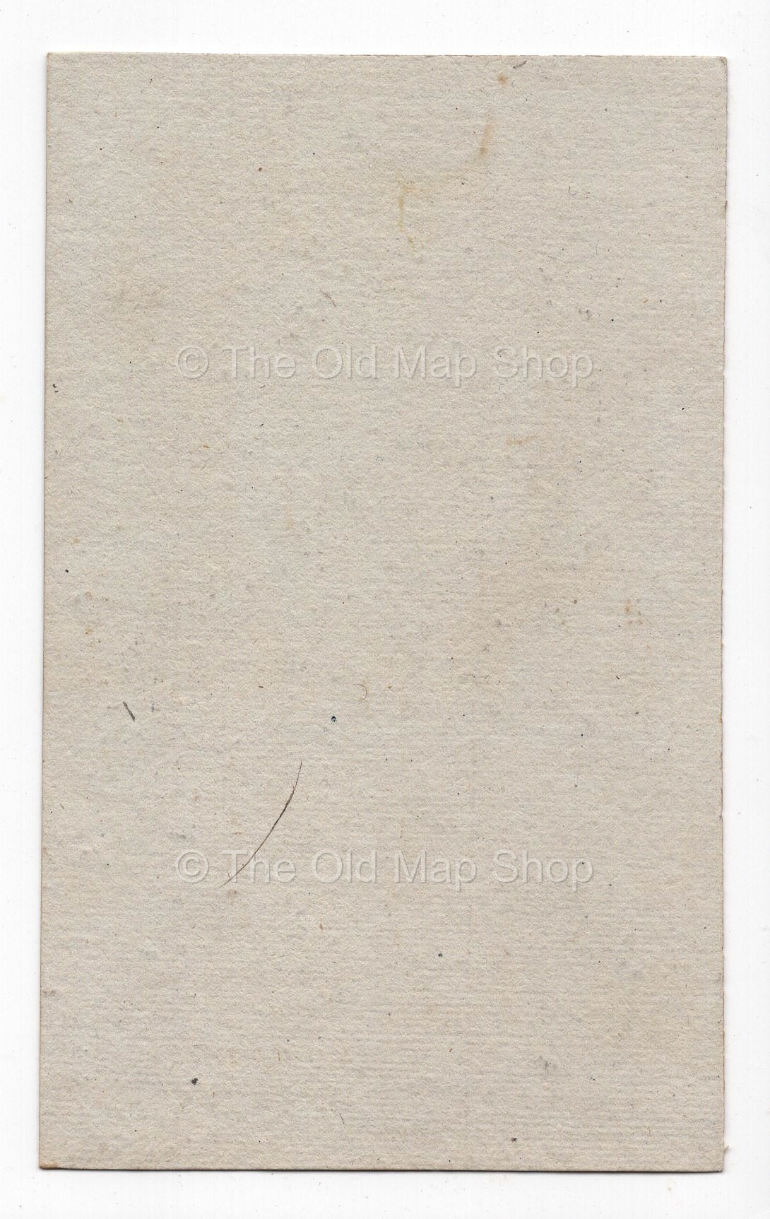 Reverse of c.1836 Seine France antique card map by Bourrut-Le Meri