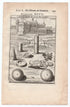 1702 Manesson Mallet, Chateau de Chantilly as seen from the Gardens, Oise France, Antique Print. Plate XCVII