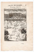 1702 Manesson Mallet, Entrance to Chateau Neve de St Germain en Laye, Paris, France, Antique Print. Plate XXIV