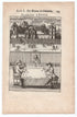 1702 Manesson Mallet, The Kings Apartment, Chateau de Fontainebleau, Palace, France, Antique Print. Plate LXVIII