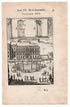1702 Manesson Mallet, Chateau Saint-Cloud Back View, Paris, France, Antique Print. Plate XVI