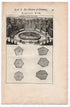  1702 Manesson Mallet, Fontaine d'Encelade, Enceladus Fountain, Versailles Paris, Antique Print. Plate XIX