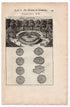 1702 Manesson Mallet, Fontaine des Bains d'Apollon, Fountain of Apollo, Versailles Paris, Antique Print. Plate XX