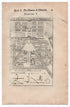 1702 Manesson Mallet, Plan Map Palace of Versailles Gardens Antique Print