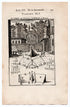 1702 Manesson Mallet, Thermes de Neron Ruins, Baths of Nero, Italy, Antique Print. Plate XLI