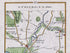 Close-up of the 1783 Taylor & Skinner Ireland road map showing Randalstown, Kells, Connor, Moneyglass, Hollybrooke and the Main River.