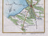 Close-up of the 1783 Taylor & Skinner Ireland road map showing Lough Neagh, Antrim, Killead and nearby roads and estates.