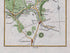 Close-up of the 1783 Taylor & Skinner Ireland road map showing Gilford, Banbridge, Loughbrickland and connecting roads across County Down.