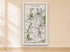 1783 Taylor & Skinner Belfast, Lisburn, Banbridge and Hillsborough Ireland road map displayed on a light cream wall.