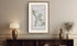 Interior mockup showing the 1783 Taylor & Skinner Ireland road map of Coleraine, Ballymoney, Finvoy and the River Bann.