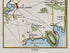 Close-up of the 1783 Taylor & Skinner Ireland road map showing Downpatrick, Killough, Ardglass and the coast near Dundrum Bay.