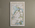 Complete 1783 Taylor & Skinner Downpatrick, Strangford, Portaferry and Killough Ireland road map displayed against a plain neutral wall.
