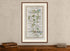 Framed 1783 Taylor & Skinner Drogheda, Dunleer, Monasterboice and Stabannon road map displayed above an antique wooden cabinet