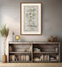 Framed antique Ireland road map of Drogheda, Dunleer, Monasterboice and Stabannon displayed in a modern interior