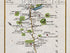 Close-up of Swords, Santry, Cloghran and surrounding estates on the 1783 Taylor & Skinner road map.