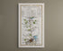 Complete 1783 Dublin to Donaghadee antique road map displayed against a plain neutral wall.