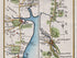 Close-up of Dundalk and Newry with surrounding roads, waterways, turnpikes and county boundary markings on the 1783 Taylor & Skinner map.