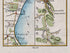 Close-up of Castlebellingham, Dromiskin, Lurgangreen and the lower section of the route towards Newry on the 1783 Taylor & Skinner road map.