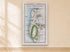 1783 Taylor & Skinner Holywood, Bangor, Newtownards and Donaghadee Ireland road map displayed on a light cream wall.
