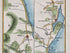 Close-up of the 1783 Taylor & Skinner Ireland road map showing Kilkeel, Dundrum, Dundrum Bay and nearby estates.