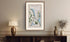 Framed antique Ireland road map of Kilkeel, Newcastle, Dundrum, Annalong and Clough displayed in a styled room interior.