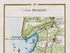 Close-up of the 1783 Taylor & Skinner Ireland road map showing Crumlin, Glenavy, Rams Island and the northern shore of Lough Neagh.