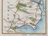 Close-up of Lusk and Rush with surrounding roads, estates and coastal features on the 1783 Taylor & Skinner map.