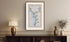 Framed antique Ireland road map of Newtownards, Donaghadee, Greyabbey and Kircubbin displayed in a styled room interior.