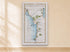 1783 Taylor & Skinner Newtownards, Donaghadee, Greyabbey and Kircubbin Ireland road map displayed on a light cream wall.