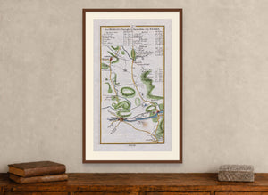 1783 Taylor & Skinner Newry, Rathfriland, Narrow Water Road Map, Antique Ireland Print