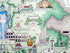1951 Lazio Italy Pictorial Map De Agostini