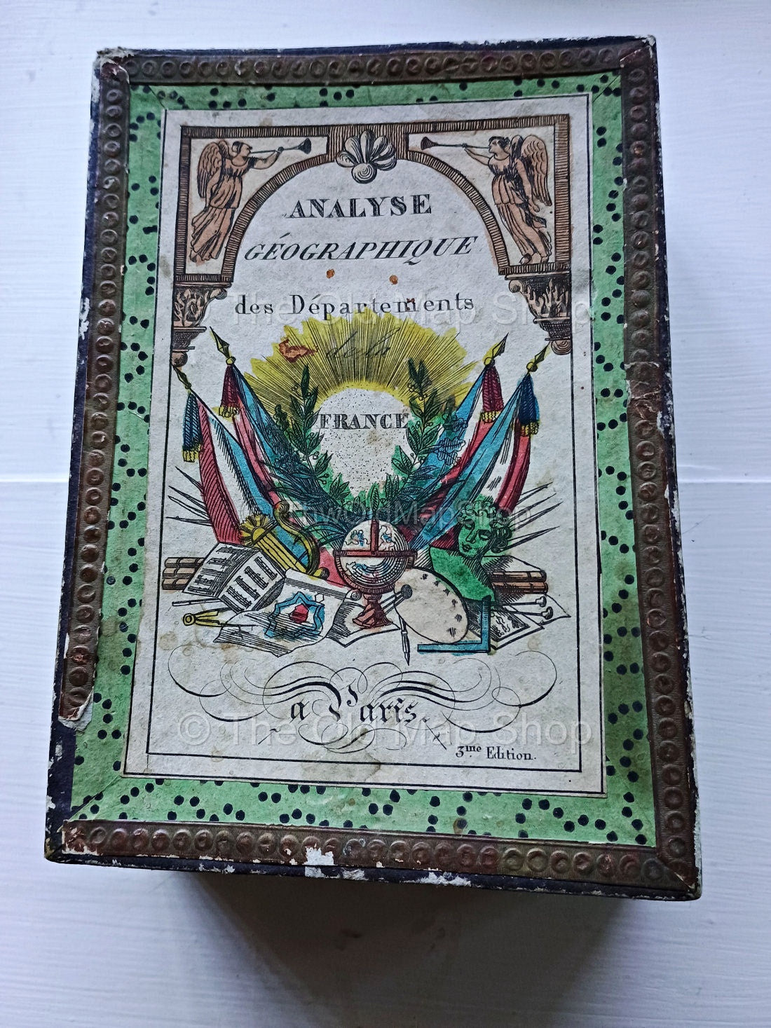 Original box for Bourrut-Le Meri c.1836 French department card map set