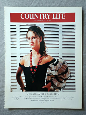 Miss Alexandra Pakenham - Alexandra, aged 20, is the elder daughter of the Honourable Michael and Mrs Pakenham. She has just completed her second year reading history of art at Bristol University, and is also pursuing an acting career in London. She is seen here modelling for this week's fashion feature