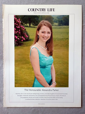 The Honourable Alexandra Parker - Alexandra, who is in her second year reading biology at Exeter, is the eldest daughter of Viscount and Viscountess Boringdon, of Whitwell, Hertfordshire. She is photographed here at Pound House, in Devon, the home of her grandparents, the Earl and Countess of Morley, where she and her father will be holding a combined birthday celebration: Alexandra's 21st and her father's 50th.