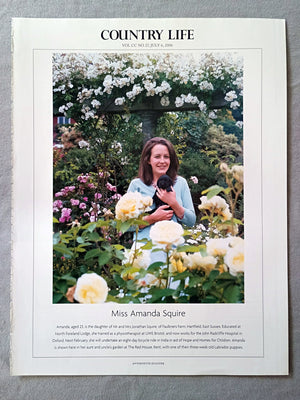 Miss Amanda Squire - Amanda, aged 23, is the daughter of Mr and Mrs Jonathan Squire, of Faulkners Farm, Hartfield, East Sussex. Educated at North Foreland Lodge, she trained as a physiotherapist at UWE Bristol, and now works for the John Radcliffe Hospital in Oxford. Next February, she will undertake an eight-day bicycle ride in India in aid of Hope and Homes for Children. Amanda is shown here in her aunt and uncle's garden at The Red House, Kent, with one of their three-week old Labrador puppies.