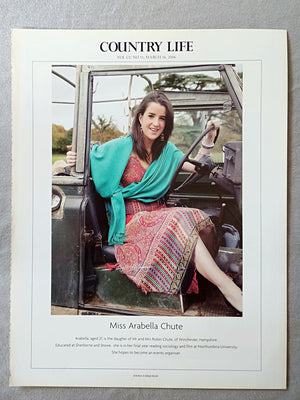 Miss Arabella Chute - Arabella, aged 21, is the daugher of Mr and Mrs Robin Chute, of Winchester, Hampshire. Educated at Sherborne and Stowe, she is in her final year reading sociology and film at Northumbria University. She hopes to become an events organiser.