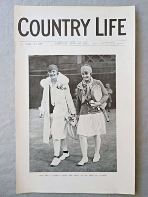 Miss Betty Nuthall and Cilly "Fraulein" Aussem Country Life Magazine Portrait, Frontispiece, July 2 1927. LXII No. 1589

The featured frontispiece this week is a portrait of Miss Betty Nuthall