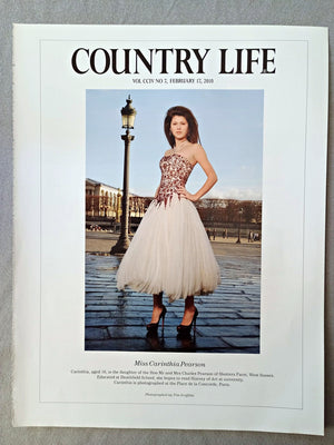 Miss Carinthia Pearson - Carinthia, aged 16, is the daughter of the Hon Mr and Mrs Charles Pearson of Shotters Farm, West Sussex. Educated at Heathfield School, she hopes to read History of Art at university. Carinthia is photographed at the Place de la Concorde, Paris.