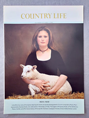 Miss Charlotte Hardie - Miss May, In the fifth of our series of frontispieces depicting the months and specially photographed for COUNTRY LIFE by Derry Moore, May is represented by Charlotte Hardie, who celebrated her 17th birthday on Friday. The daughter of Mr Jeremy Hardie, of The Old Rectory, Metton, Norfolk, and of Mrs Xandra Hardie, of Primrose Hill, Charlotte is studying for A levels at Francis Holland School, London