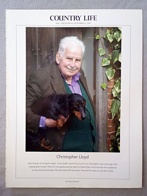 Christopher Lloyd - After 42 years of writing his weekly 'In My Garden' column for COUNTRY LIFE, Christopher Lloyd, at the age of 84, is laying down his pen. What will more gardening time mean for Great Dixter, which has been the crucible for so many horticultural ideas? We shall watch with fascination. We send Mr Lloyd our very best wishes.