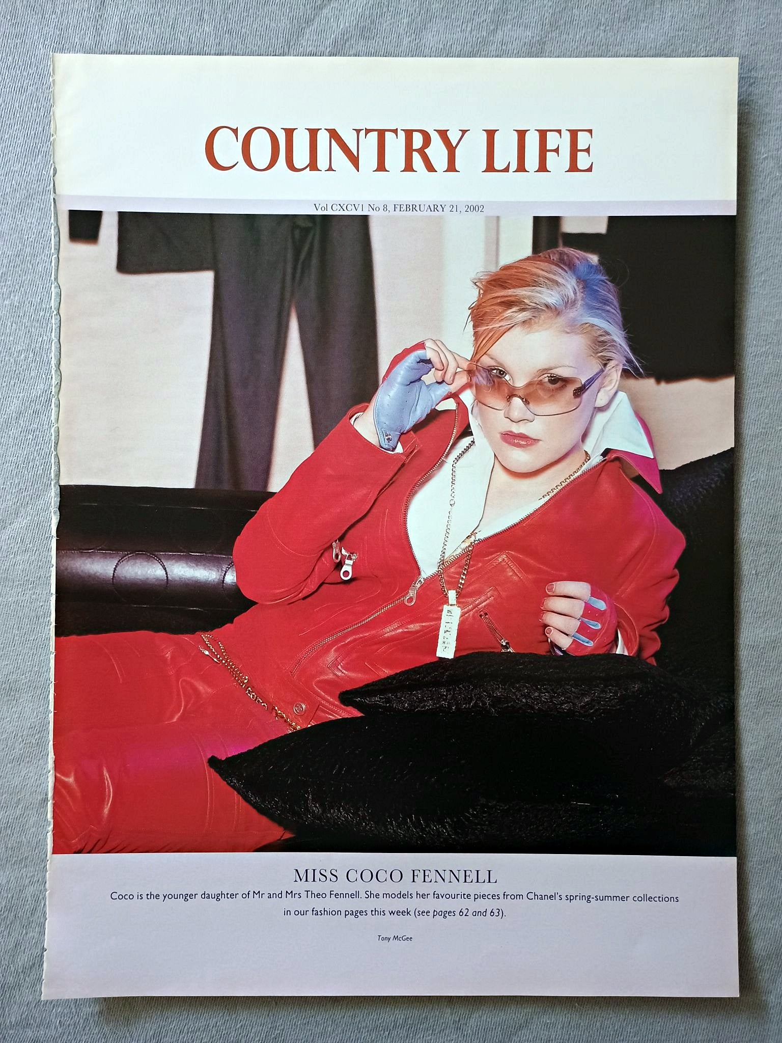 Miss Coco Fennell - Coco is the younger daughter of Mr and Mrs Theo Fennell. She models her favourite pieces from Chanel's spring-summer collections in our fashion pages this week (see pages 62 and 63).