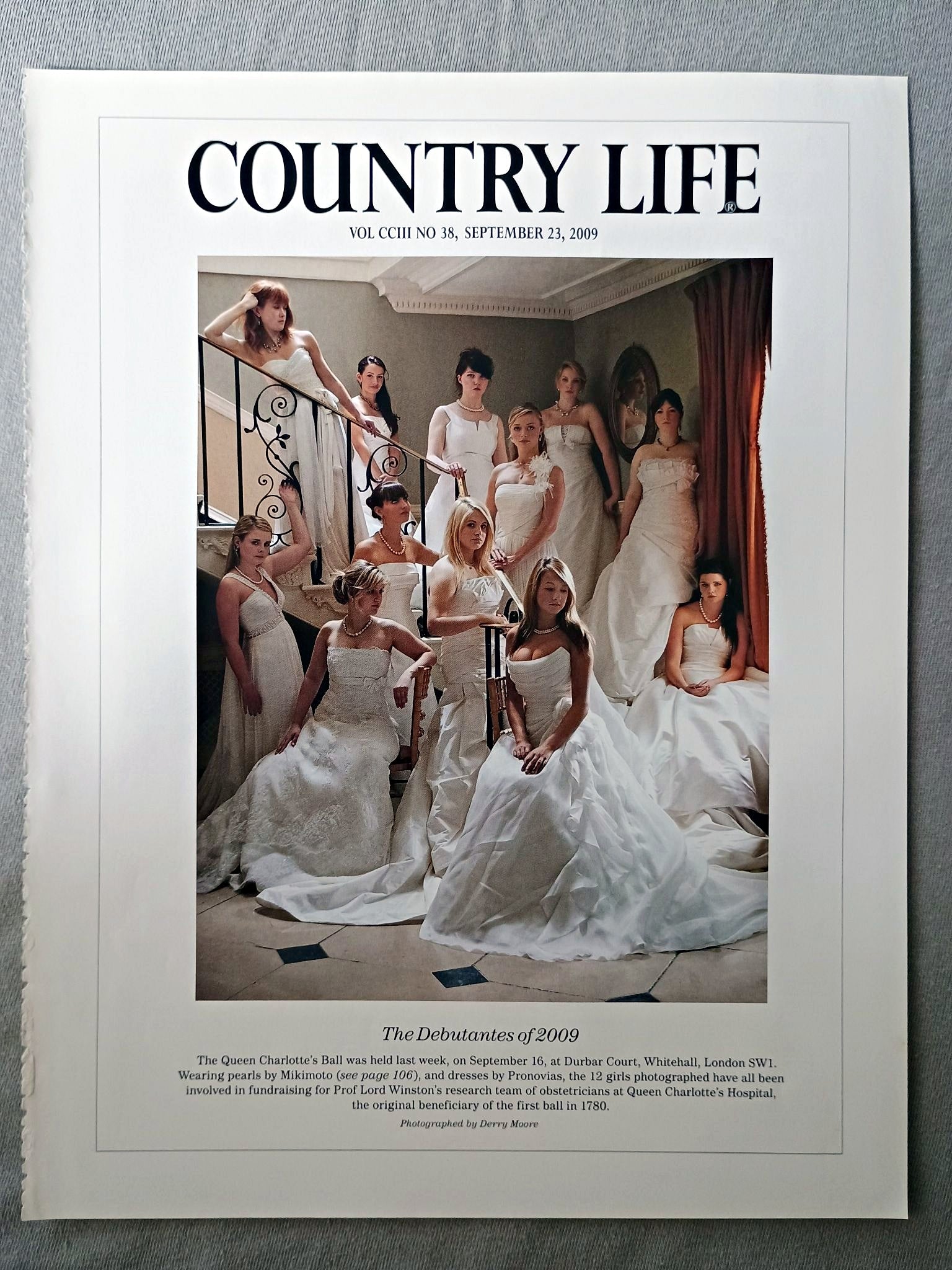 The Debutantes of 2009 - The Queen Charlotte's Ball was held last week, on September 16, at Durbar Court, Whitehall, London SW1. Wearing pearls by Mikimoto, and dresses by Pronovias, the 12 girls photographed have all been involved in fundraising for Prof Lord Winston's research team of obstetricians at Queen Charlotte's Hospital, the original beneficiary of the first ball in 1780.