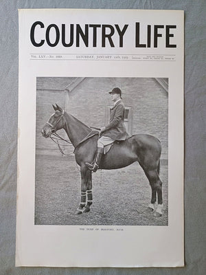 The Duke of Beaufort, Henry Hugh Arthur FitzRoy Somerset, Country Life Magazine Portrait, Frontispiece, January 12 1929. LXV No. 1669

The featured frontispiece this week is a new portrait of the Duke of Beaufort, M.F.H