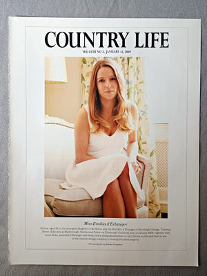 Miss Emilia d'Erlanger - Emilia, aged 26, is the youngest daughter of Mr Robin and the Hon Mrs d'Erlanger of Hensleigh Cottage, Tiverton, Devon. Educated at Marlborough, Emilia read Politics at Edinburgh University and, in January 2008, together with Anna Sloan, launched d'Erlanger and Sloan. Emilia is pictured here in one of the interior-design company's recently finished projects.