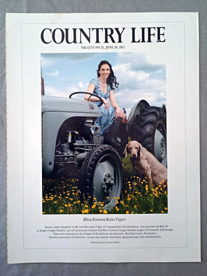 Miss Emma Kate Vigor - Emma, elder daughter of Mr and Mrs John Vigor of Chipperfield, Hertfordshire, was married on May 26 to Hugh Craigie Halkett, son of Lieutenant Colonel and Mrs Charles Craigie-Halkett-Inglis of Cramond, Edinburgh. They were married at the Chapel of St Anthony the Eremite, Murthly Castle, Perthshire. Emma is principal of Theravet, canine and equine veterinary physiotherapy and rehabilitation.