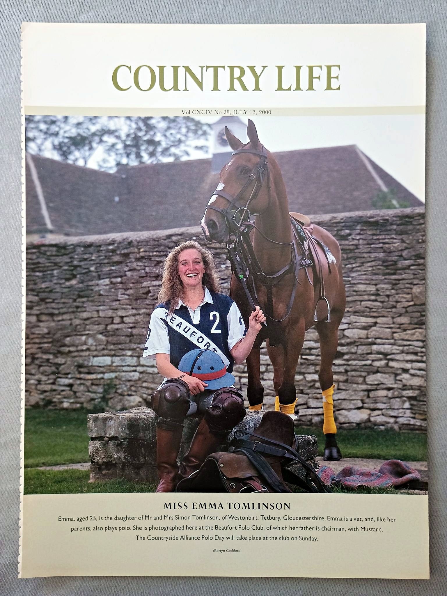 Miss Emma Tomlinson - Emma, aged 25, is the daughter of Mr and Mrs Simon Tomlinson, of Westonbirt, Tetbury, Gloucestershire. 