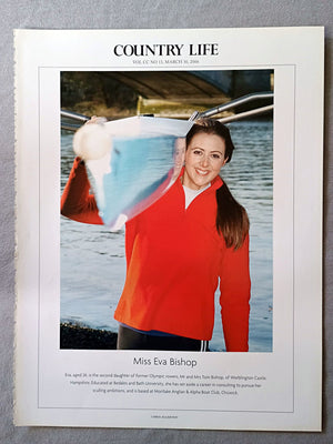 Miss Eva Bishop - Eva, aged 26, is the second daughter of former Olympic rowers, Mr and Mrs Tom Bishop, of Warblington Castle, Hampshire. Educated at Bedales and Bath University, she has set aside a career in consulting to pursue her sculling ambitions, and is based at Mortlake Anglian & Alpha Boat Club, Chiswick.