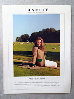 Miss Fleur Cazalet - Fleur, aged 18, is the daughter of Mr and Mrs Julian Cazalet, of Winding Wood Bottom, Hungerford, Berkshire. Educated at Heathfield and Uppingham, she will spend her gap year working in a ski resort and travelling. She hopes to become a party planner. Fleur's mother also appeared on the COUNTRY LIFE Frontispiece, on November 27, 1986.