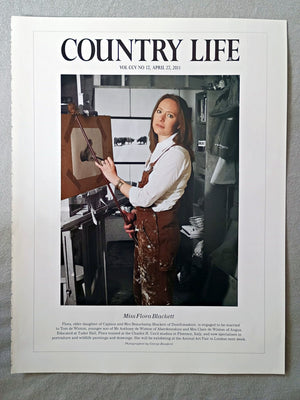 Miss Flora Blackett - Flora, elder daughter of Captain and Mrs Beauchamp Blackett of Dumfriesshire, is engaged to be married to Tom de Winton, younger son of Mr Anthony de Winton of Aberdeenshire and Mrs Clare de Winton of Angus. Educated at Tudor Hall, Flora trained at the Charles H. Cecil studios in Florence, Italy, and now specialises in portraiture and wildlife paintings and drawings. She will be exhibiting at the Animal Art Fair in London next week.