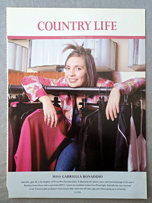 Miss Gabriella Bonaddio - Gabriella, aged 18, is the daughter of Mr and Mrs Enzo Bonaddio. A debutante this season, she is seen here backstage at this year's Berkeley Dress Show, held in aid of the NSPCC, where she modelled clothes from Phase Eight. Gabriella has now returned to her A level studies at Queen's Gate School, after which she will take a gap year before going up to university